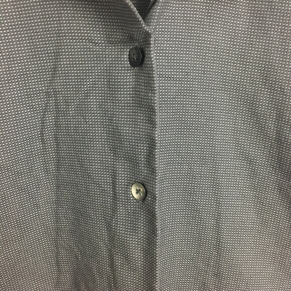 AKA Eddie Bauer Button Down Shirt Gray White XL - Picture 7 of 12